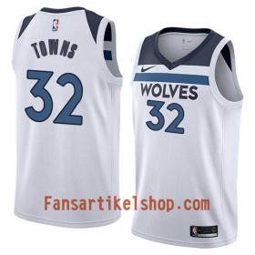 NBA Minnesota Timberwolves Trikot Karl-Anthony Towns 32 Nike 2017-18 Weiß Swingman - Herren